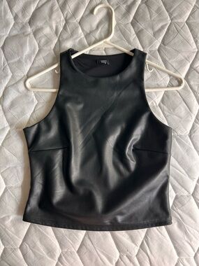 Express Contour Leather Top